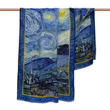 Van Gogh's Starry Night Fine Art Silk Blend Shawl