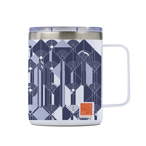 April Showers FLW Insulated Stainless Steel Tazza Mug with Lid