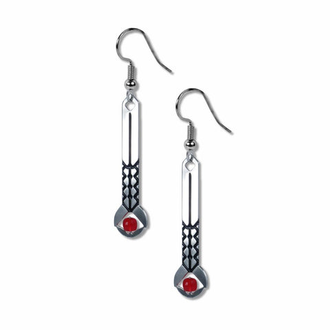 Frank Lloyd Wright April Showers Red Earrings