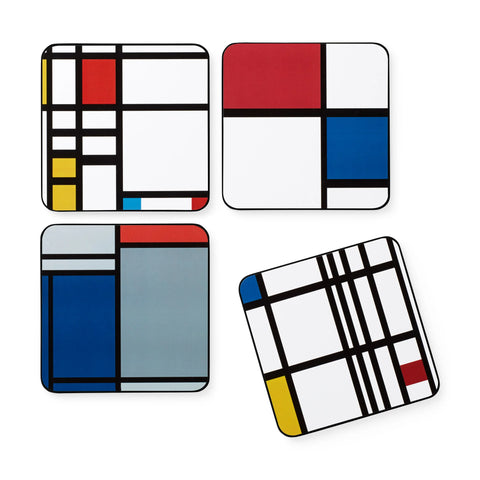 Mondrian Coasters - Set of 4