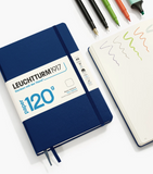 120g Medium (A5) 5x8" Notebook, Plain in Sage