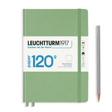 120g Medium (A5) 5x8" Notebook, Plain in Sage