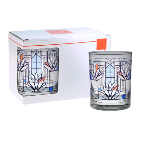 Waterlilies Double Old Fashioned Glass- Set of 2