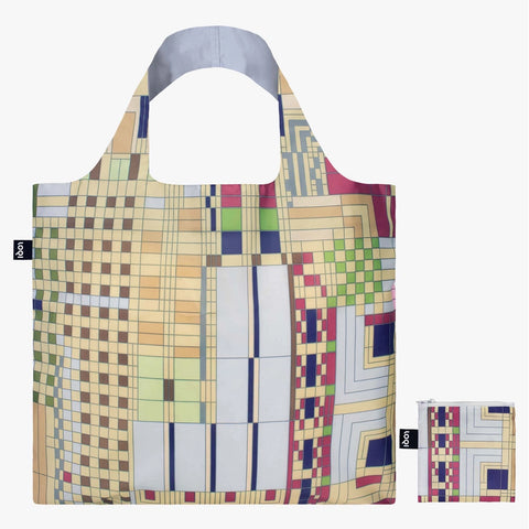 Frank Lloyd Wright Old Fashion Windows Recycled Bag