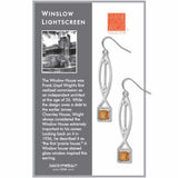 FLW Winslow Lightscreen Topaz Earrings