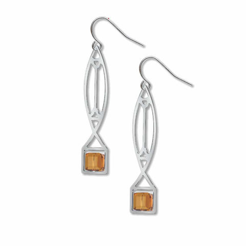 FLW Winslow Lightscreen Topaz Earrings