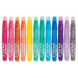 Rainbow Sparkle Metallic Watercolor Gel Crayons - Set of 12