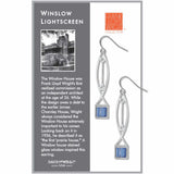 FLW Winslow Lightscreen Sapphire Earrings