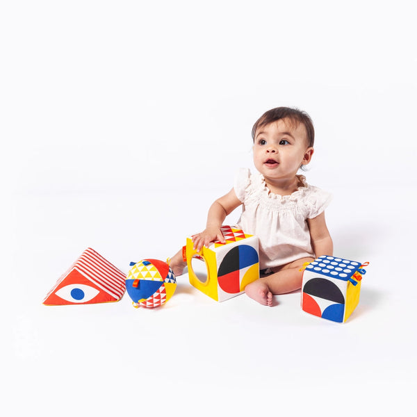 Baby Bauhaus 4 Soft Blocks – AIA Design Shop