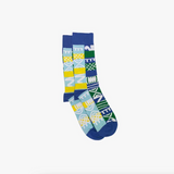 Adinkra Blue Socks