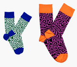 Roots (Green / Purple) Socks