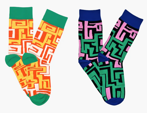 Streetwear (Navy / Orange) Socks