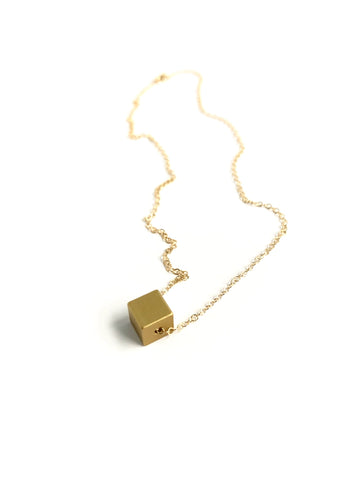 Mood Box Necklace in Espresso