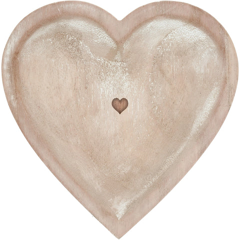 Heart 7" Wood Dish