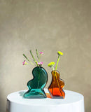 Hand-blown Interlocking Vase Sets