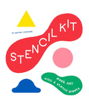 Stencil Kit: Blue Smile, Red Apple, Yellow Snake