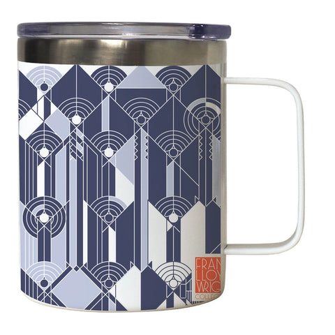 April Showers FLW Insulated Stainless Steel Tazza Mug with Lid