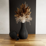 Willow Vase in Midnight Black by Modernized Pottery