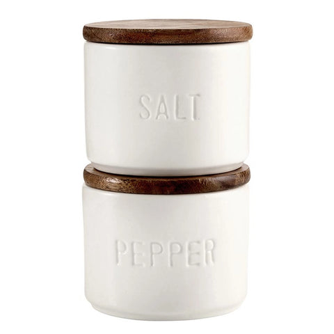Face To Face Ceramic Salt + Pepper Set