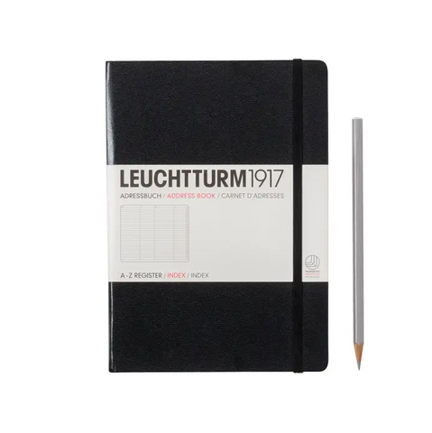 Medium (A5) Address Book in Classic Black