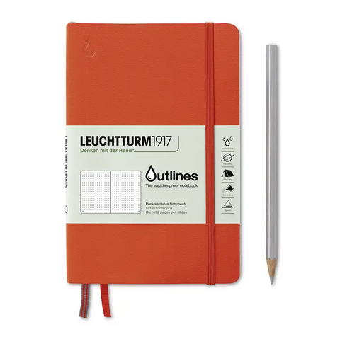 Outlines Edition Waterproof Notebook in Signal Orange