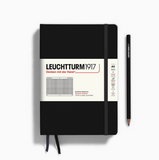 Medium (A5) 5x8" Notebook, Squared in Classic Black
