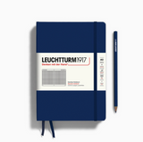 Medium (A5) 5x8" Notebook, Squared in Navy