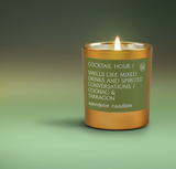 Cocktail Hour (Cognac & Tarragon) Gold Tumbler Candle