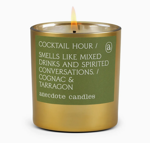 Cocktail Hour (Cognac & Tarragon) Gold Tumbler Candle