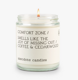 Comfort Zone (Coffee & Cedarwood) Glass Jar Candle