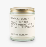 Comfort Zone (Coffee & Cedarwood) Glass Jar Candle