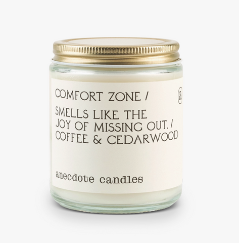 Comfort Zone (Coffee & Cedarwood) Glass Jar Candle