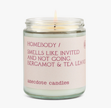 Homebody Candle (Bergamot & Tea Leaves) Glass Jar Candle