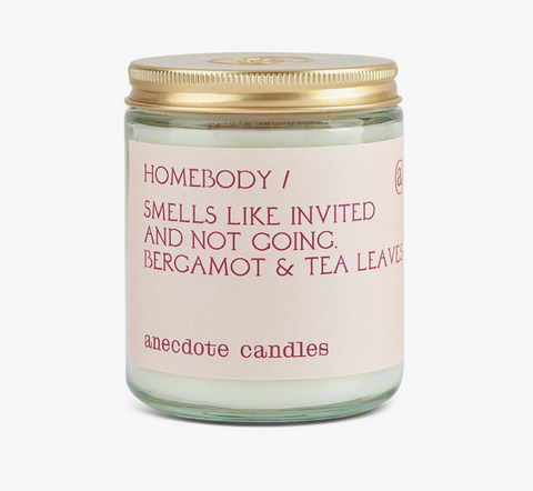 Homebody Candle (Bergamot & Tea Leaves) Glass Jar Candle