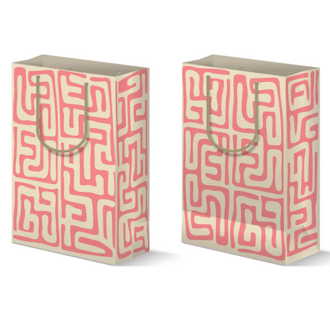 Gift Bag: Pink & White Kuba