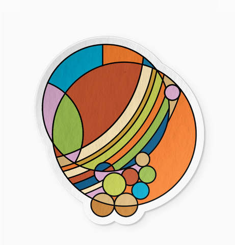 "March Balloons" Sticker