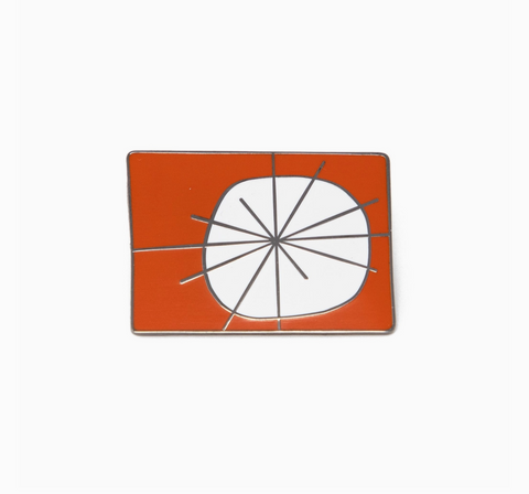 Atomic Orange Enamel Pin