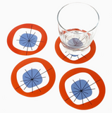 Atomic Vinyl Coasters (Set of 8)