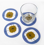 Atomic Vinyl Coasters (Set of 8)