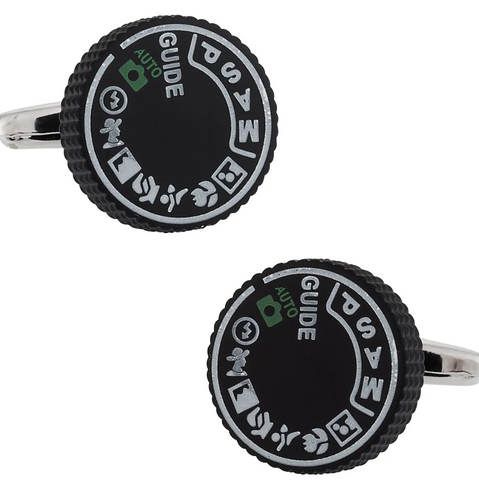 Camera Dial Cufflinks