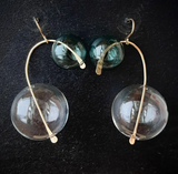 Celestial Glass Dangle Earrings