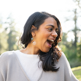 Celestial Glass Dangle Earrings
