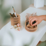 Stackable Catchall Tray Large in Hazelnut