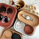 Stackable Catchall Tray Large in Hazelnut