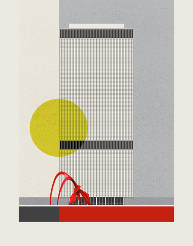 Calder Flamingo at Federal Plaza | Print 8x10"