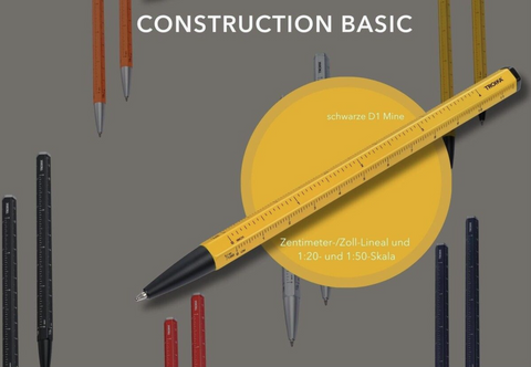 Troika Construction Basic Ballpoint Pen in Yellow