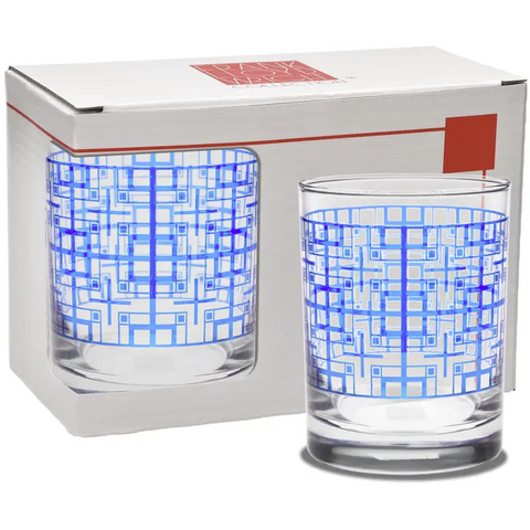 Millard Tile Double Old Fashioned Glass - Set of 2