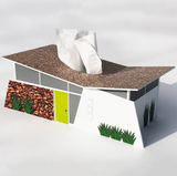 Midcentury Tissue Box Cover - Ranch Club Estates