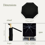 Duckhead Compact Umbrella in Classic Black