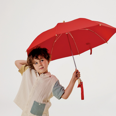 Duckling Kids Eco-Friendly Umbrella in Red
